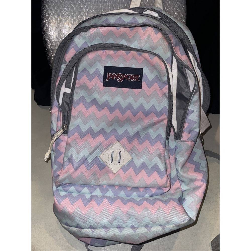 Jansport Super Sneak Chevron Backpack Pink‎ Purple Gray Teal JS0A3EWM